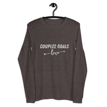 Load image into Gallery viewer, Matching Couples Goals Unisex Long Sleeve Tee