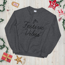 Load image into Gallery viewer, Festive Vibe Holiday Sweatshirt