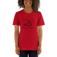 Load image into Gallery viewer, Virginia Mom Life Short-Sleeve Unisex T-Shirt