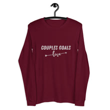 Load image into Gallery viewer, Matching Couples Goals Unisex Long Sleeve Tee