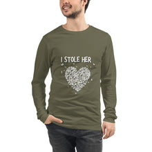 Load image into Gallery viewer, I Stole HER heart Long Sleeve Tee