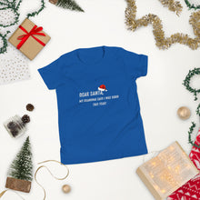 Load image into Gallery viewer, Dear Santa Youth Short Sleeve T-Shirt