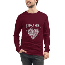Load image into Gallery viewer, I Stole HER heart Long Sleeve Tee