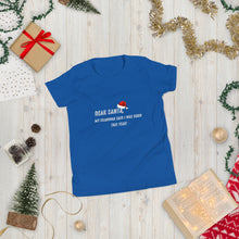 Load image into Gallery viewer, Dear Santa Youth Short Sleeve T-Shirt
