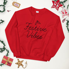 Load image into Gallery viewer, Festive Vibe Holiday Sweatshirt