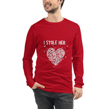 Load image into Gallery viewer, I Stole HER heart Long Sleeve Tee