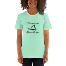 Load image into Gallery viewer, Virginia Mom Life Short-Sleeve Unisex T-Shirt