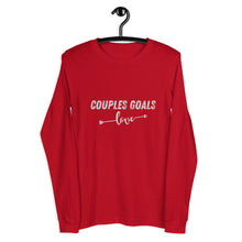Load image into Gallery viewer, Matching Couples Goals Unisex Long Sleeve Tee