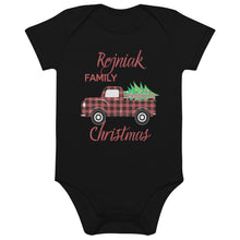Load image into Gallery viewer, Custom Family Holiday Organic cotton baby bodysuit
