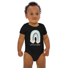Load image into Gallery viewer, Little Sister Organic Matching cotton baby bodysuit
