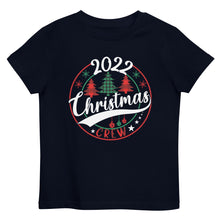 Load image into Gallery viewer, Matching Christmas Crew 2022 Organic cotton kids t-shirt