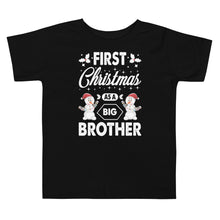 Load image into Gallery viewer, 1st Christmas as a Big Brother Short Sleeve Tee
