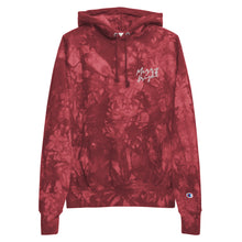 Load image into Gallery viewer, Merry + Bright Holiday tie-dye hoodie