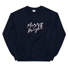 Load image into Gallery viewer, Merry + Bright Holiday Sweatshirt