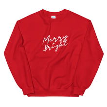 Load image into Gallery viewer, Merry + Bright Holiday Sweatshirt