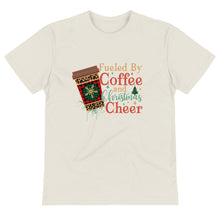 Load image into Gallery viewer, Fueled by Coffee and Christmas Cheer T-Shirt