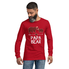 Load image into Gallery viewer, PaPa Bear Long Sleeve Holiday Tee