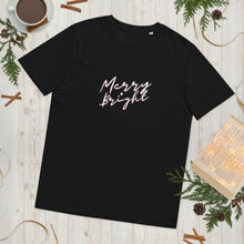 Load image into Gallery viewer, Merry + Bright organic cotton t-shirt