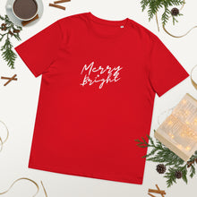 Load image into Gallery viewer, Merry + Bright organic cotton t-shirt