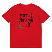 Load image into Gallery viewer, Merry Christmas Y’all Organic Cotton Tee
