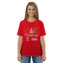 Load image into Gallery viewer, Christmas Tribe Vibes Organic Cotton Tee