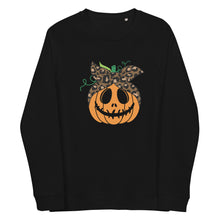 Load image into Gallery viewer, Pumpkin organic raglan sweatshirt