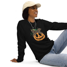 Load image into Gallery viewer, Pumpkin organic raglan sweatshirt