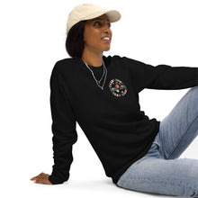 Load image into Gallery viewer, Silent Night organic raglan sweatshirt
