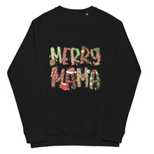 Load image into Gallery viewer, Merry MaMa Holiday organic raglan sweatshirt