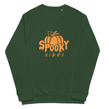 Load image into Gallery viewer, Spooky Vibes organic raglan sweatshirt
