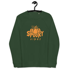 Load image into Gallery viewer, Spooky Vibes organic raglan sweatshirt