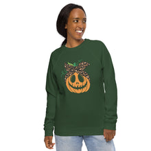 Load image into Gallery viewer, Pumpkin organic raglan sweatshirt