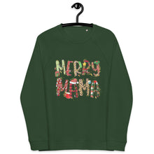 Load image into Gallery viewer, Merry MaMa Holiday organic raglan sweatshirt
