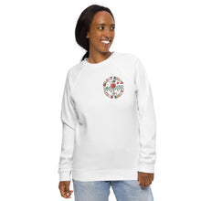 Load image into Gallery viewer, Silent Night organic raglan sweatshirt