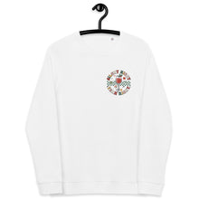 Load image into Gallery viewer, Silent Night organic raglan sweatshirt