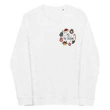 Load image into Gallery viewer, Tis The Season organic raglan sweatshirt