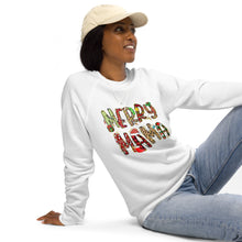 Load image into Gallery viewer, Merry MaMa Holiday organic raglan sweatshirt