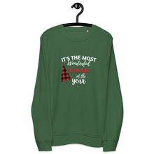 Load image into Gallery viewer, Most Wonderful Time Of The Year organic sweatshirt