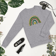 Load image into Gallery viewer, St Patrick’s Day Rainbow organic sweatshirt