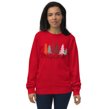 Load image into Gallery viewer, Merry Christmas organic Tree sweatshirt