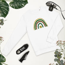 Load image into Gallery viewer, St Patrick’s Day Rainbow organic sweatshirt