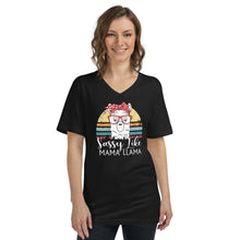 Load image into Gallery viewer, Sassy MaMa Short Sleeve V-Neck T-Shirt