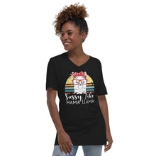 Load image into Gallery viewer, Sassy MaMa Short Sleeve V-Neck T-Shirt