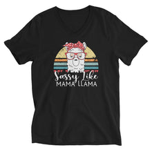 Load image into Gallery viewer, Sassy MaMa Short Sleeve V-Neck T-Shirt