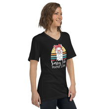 Load image into Gallery viewer, Sassy MaMa Short Sleeve V-Neck T-Shirt