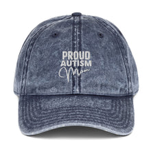 Load image into Gallery viewer, Proud Autism Mom Vintage Cotton Twill Cap