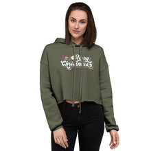 Load image into Gallery viewer, Merry Christmas Crop Hoodie