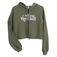 Load image into Gallery viewer, Merry Christmas Crop Hoodie