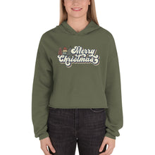 Load image into Gallery viewer, Merry Christmas Crop Hoodie