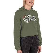 Load image into Gallery viewer, Merry Christmas Crop Hoodie